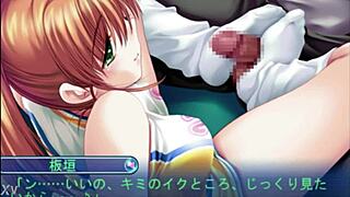 blond cheerleader cutie itagaki teases in shortmovie part 03