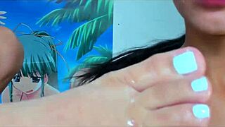 Colombian Lesbians Squirt in Bowl Then Share Pee for Feet Fetish Lovers