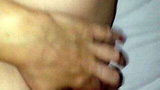 Watch my fingers tease this big pregnant belly before massive cumshot jizz loads explode on her tits and pussy