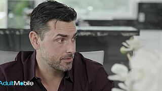 Voluptuous redhead 😍 tittyfucks realtor then rides his monster cock doggystyle 💦