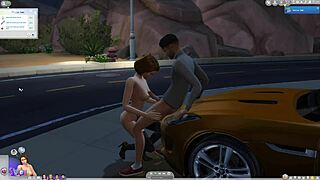 Sims 4 babe sucks cock publicly then fucks outdoors