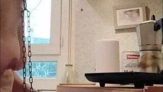 Bound French Maid Slave Chained Handcuffed Bent Over Doggystyle Spanking Toys