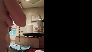 Bound French Maid Slave Chained Handcuffed Bent Over Doggystyle Spanking Toys