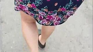 street whore upskirt tempts young student in lingerie