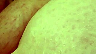 Curvy BBW's First Dildo Tease on Massive Tits Solo