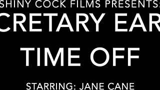 Wow! Secretary Jane Cane Earns Break Riding Shiny Cock Films!