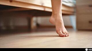 whoa redhead milf bound in escape room gets facefucked like a frozen doll