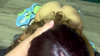 Roommate big ass sucks cock swallows cum for rent 😍🍆💦