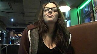 English girlfriend flashes pussy upskirt in public toilet for sneaky voyeur