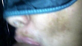 mexican prostitute carmen kneels sucking cock for intense oral sex action