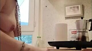 Bound French Maid Slave Chained Handcuffed Bent Over Doggystyle Spanking Toys