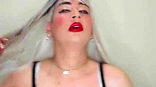 trans girl tries day as woman masturbates on camera casually