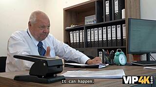 Hot young mina k tattoos seduces loan manager office pussy fuck wins big