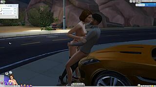 Sims 4 babe sucks cock publicly then fucks outdoors