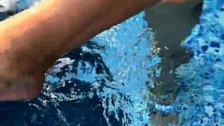 Juicy Hot Milf Teases Pool Stranger. He Fucks Her Hard Face Cumshot.