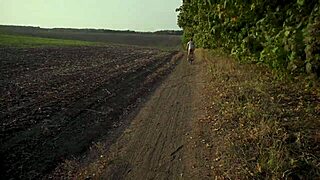 i couldn't resist cycling outdoors flashing my ass in this tiny miniskirt thong