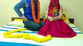 Newlywed Desi Bride's Rough First Night Ride With Addicted Hubby.