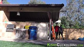 Blacked Monster Cock Cuckolds Young Teenager Outdoors