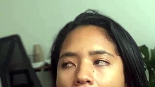 deep sloppy blowjob from cute latina wife nysdel amateur couple