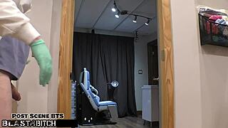 blaire celeste's shaved pussy overflows with thick creampie load