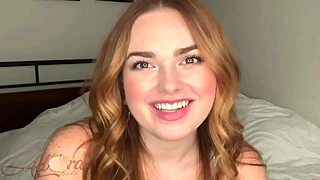 building confidence through sissification with cute redhead femdom in panties preview