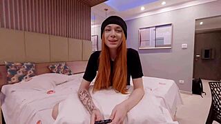 personal i start the delicate pink redhead as porn model with big cock interracial riding and submissive moaning