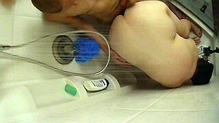 BBW Wife's Shower Turns Into Passionate Doggystyle Cumshot