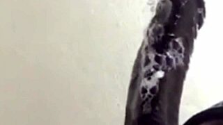 wanna see her gag on cock with super sloppy deepthroat and cum swallow close up?