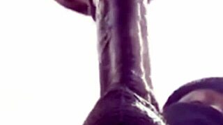 wanna see her gag on cock with super sloppy deepthroat and cum swallow close up?