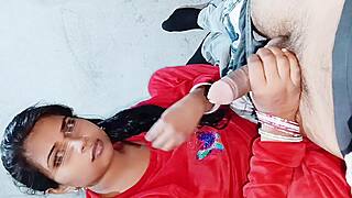 indian bhabhi's tight pussy stretched by huge cock sloppy