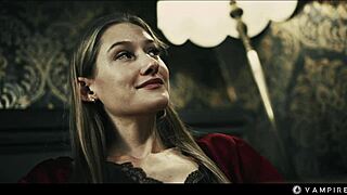 Blonde Tiffany Tatum Mesmerized to Eat Pussy by Horny Vampire Lezdom