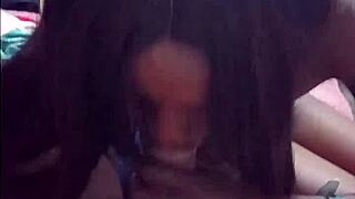 uh i love suckin that white cock baby... hot black girl craves it nightly