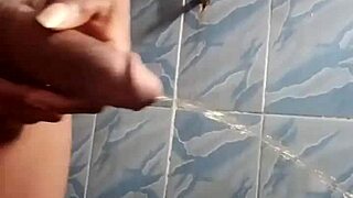 Chubby ebony straight guy unleashes monster bbc peeing orgasms outdoors