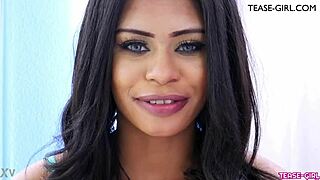 EBONY MODEL SPILLS HER FIRST FUCK SECRETS!