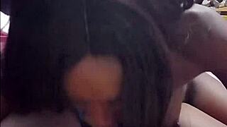 uh i love suckin that white cock baby... hot black girl craves it nightly