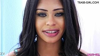 EBONY MODEL SPILLS HER FIRST FUCK SECRETS!