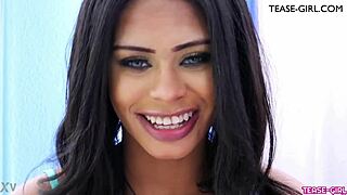 EBONY MODEL SPILLS HER FIRST FUCK SECRETS!