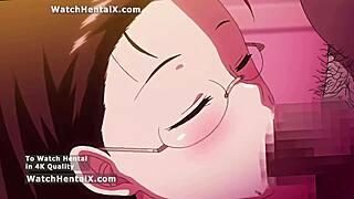 What if hentai wife sneaks boss's cock bending over for animated creampie doggystyle orgasm