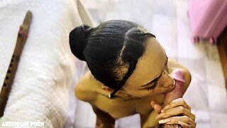 Violeta Grey Sucks Swallows Rides Muscular Maxxbetancur's Oiled Cock And Feet!