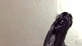 wanna see her gag on cock with super sloppy deepthroat and cum swallow close up?