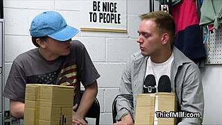 What if she turns around while sucking officer's cock?