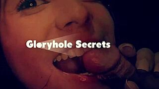 BUSTY ALEXIS MALONE'S First Gloryhole THROATPIE!