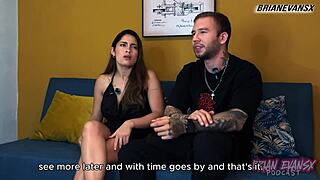 busty paula rojas gets wild on brian evans podcast...