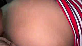 Neighbor sneaks over flashing her big natural tits before wild kitchen fuck