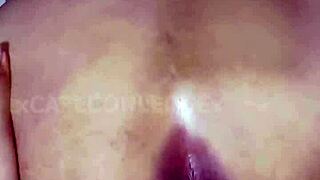 wanna learn anal? watch boss bend over for my cum fill