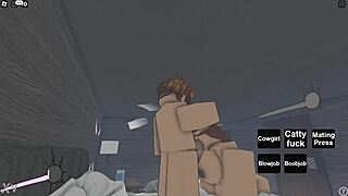 What if busty English queen tricked a Roblox noob into wild titty fucking?