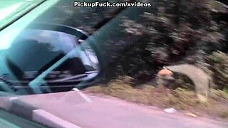 busty chick fucked outdoors public