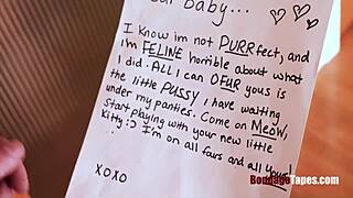 kitty on all fours bound choked gagged for your rough femdom punishment!