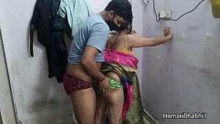 indian desi bhabhi fucked hard in pink silk saree by big cock