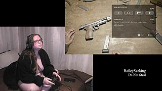 naked bbw brunette glasses plays last of us 2 nude part 6 fetish game